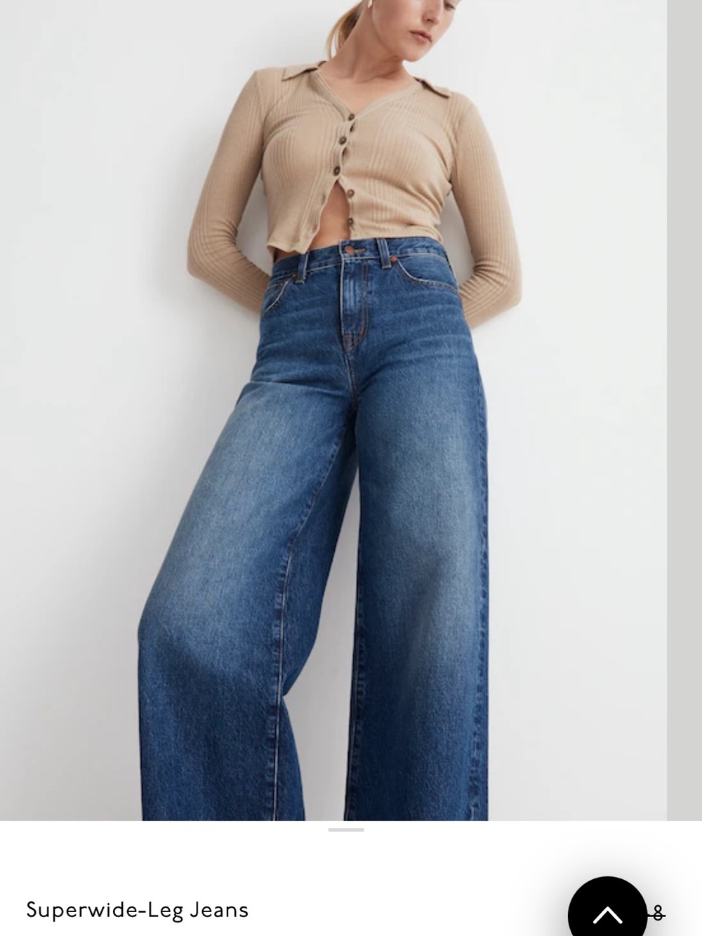 Madewell superwide leg jeans size 29